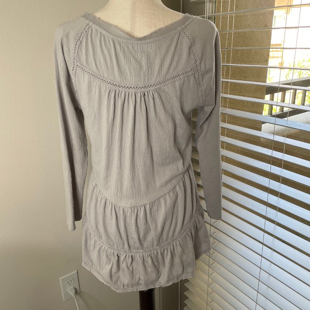 Meadow Rue Boho Ruffle Layer Embroidered Blouse - Picture 3 of 9